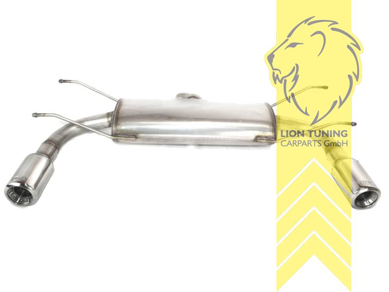 links und rechts, 2 x 80mm, Edelstahl, Eintragungsfrei / mit ABE