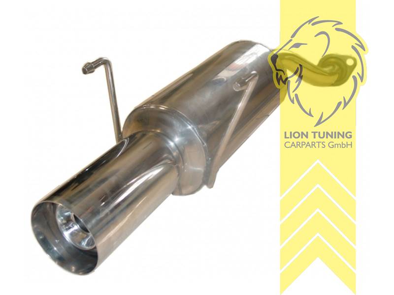 1 x 100mm, Edelstahl, Eintragungsfrei / mit ABE