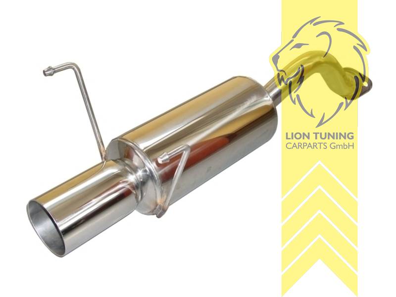 1 x 100mm, Edelstahl, Eintragungsfrei / mit ABE