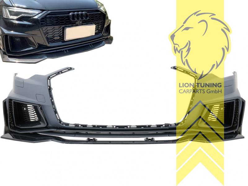 Liontuning - Tuningartikel für Ihr Auto  Lion Tuning Carparts GmbH  Stoßstange Frontschürze für Audi A6 4G C7 Limousine Avant schwarz auch für  PDC