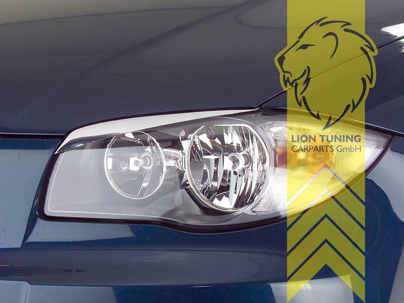 Liontuning - Tuningartikel für Ihr Auto  Lion Tuning Carparts GmbH Angel  Eyes Scheinwerfer BMW 1er E81 E82 E87 E88 chrom