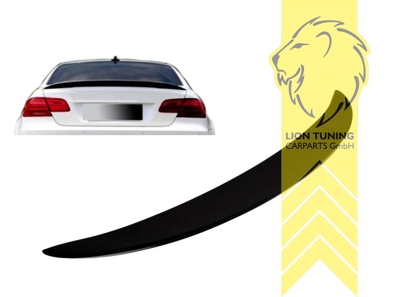 Liontuning - Tuningartikel für Ihr Auto  Lion Tuning Carparts GmbH  Hecklippe Spoiler Heckspoiler Kofferraum Lippe M-Paket Optik BMW E92 Coupe
