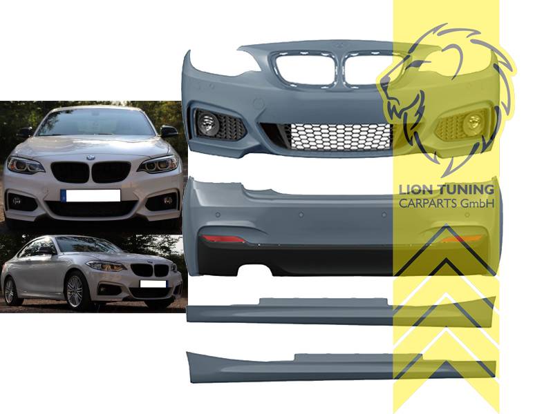 Liontuning - Tuningartikel für Ihr Auto  Lion Tuning Carparts GmbH Heckstoßstange  BMW E90 Limousine M-Paket Optik für PDC