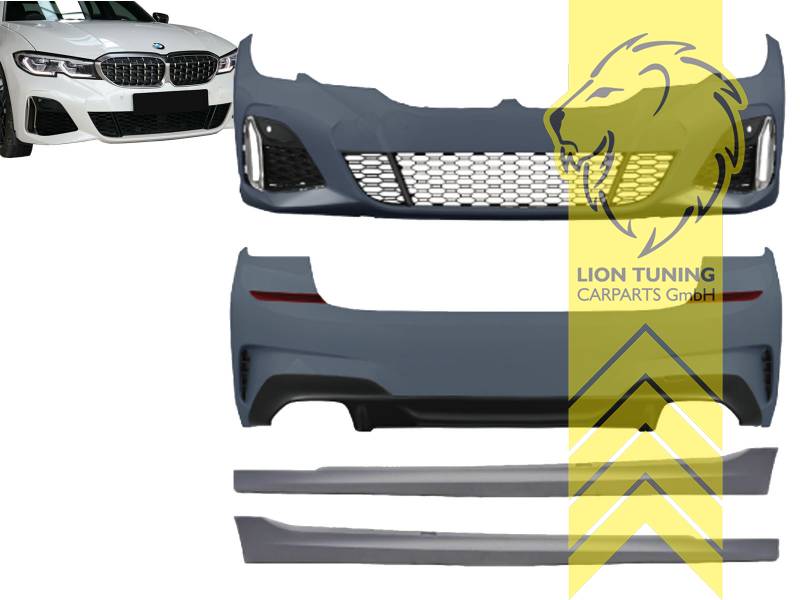 Liontuning - Tuningartikel für Ihr Auto  Lion Tuning Carparts GmbH  Stoßstangen Set Body Kit für BMW G20 Limousine auch für M-Paket für PDC