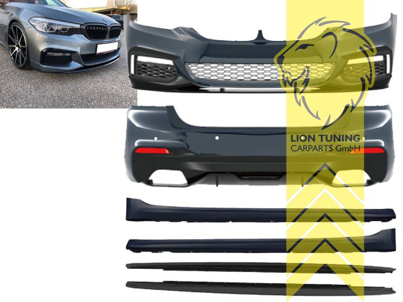 Liontuning - Tuningartikel für Ihr Auto  Lion Tuning Carparts GmbH Stoßstangen  Set Body Kit für BMW G30 Limousine auch für M-Paket für PDC SRA
