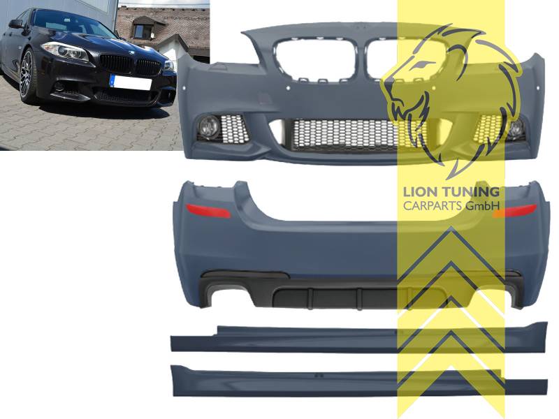 Liontuning - Tuningartikel für Ihr Auto  Lion Tuning Carparts GmbH  Stoßstange BMW F10 Limousine F11 Touring M-Paket Optik für PDC