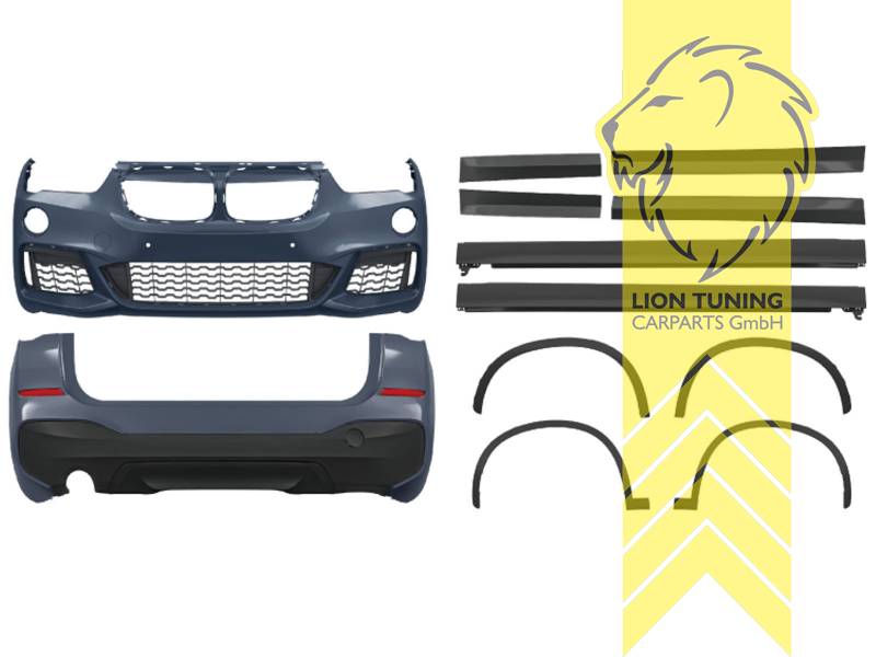 Liontuning - Tuningartikel für Ihr Auto  Lion Tuning Carparts GmbH  Stoßstangen Set Body Kit für BMW X1 F48 auch für M-Paket für PDC SRA