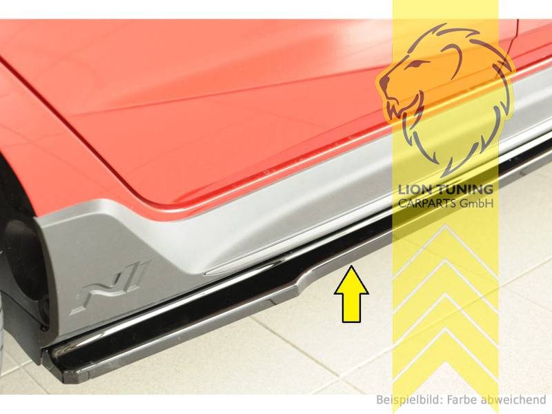 nur passend für N-Schweller, schwarz glänzend, ABS Kunststoff, Eintragungsfrei / mit ABE