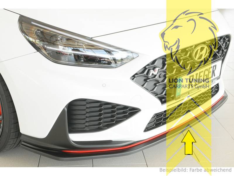 Spoilerschwert Hyundai I30N Neon Gelb Frontspoiler Folie Zubehör Tuning  D017