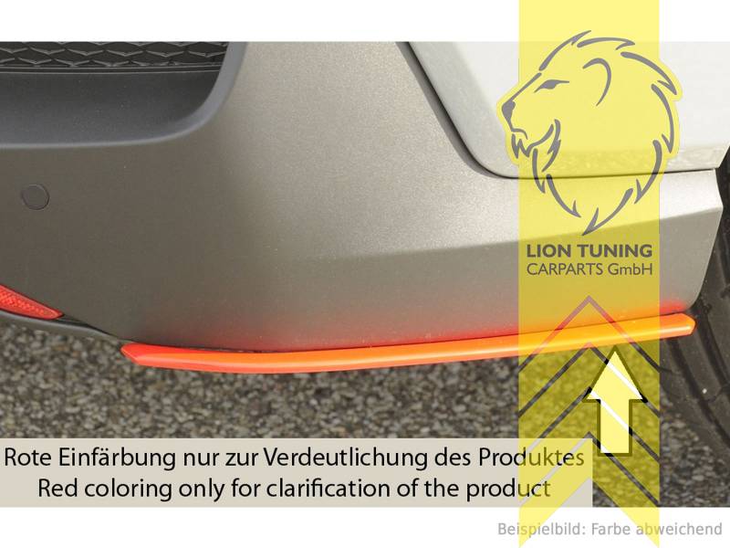 nur passend für N-Heckansatz, schwarz matt, ABS Kunststoff, Eintragungsfrei / mit ABE