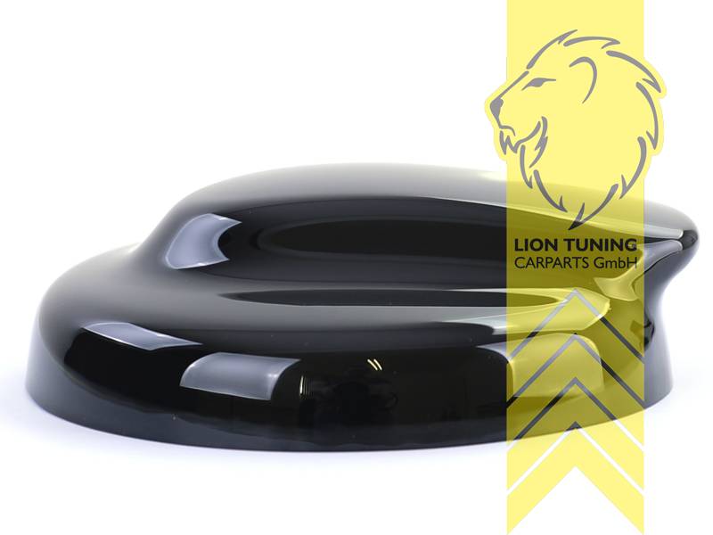 Liontuning - Tuningartikel für Ihr Auto  Lion Tuning Carparts GmbH Tankdeckel  Abdeckung Cover für Mini R56 R57 R58 R59 R60 schwarz weiss