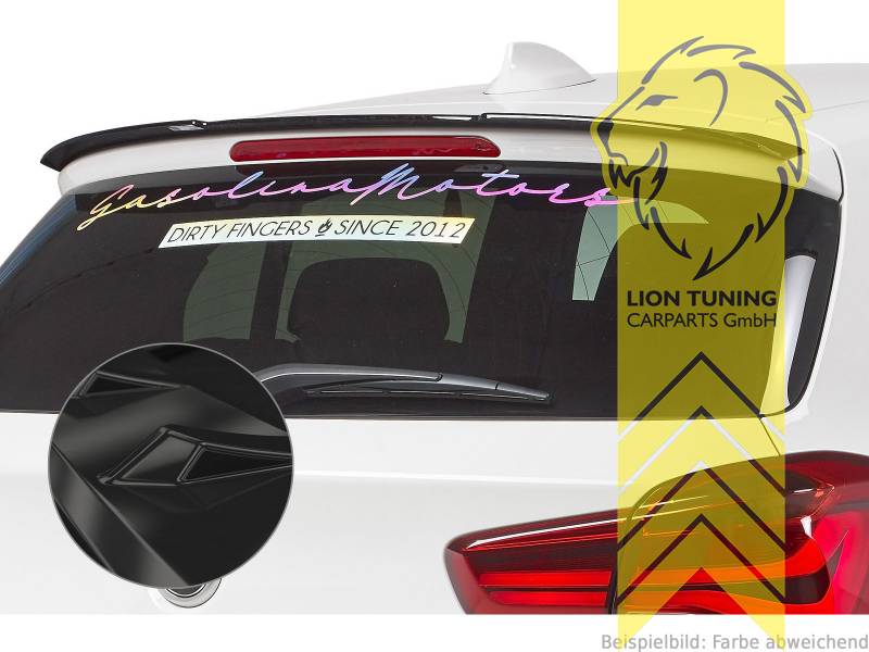 schwarz glänzend, ABS Kunststoff, Eintragungsfrei / mit ABE