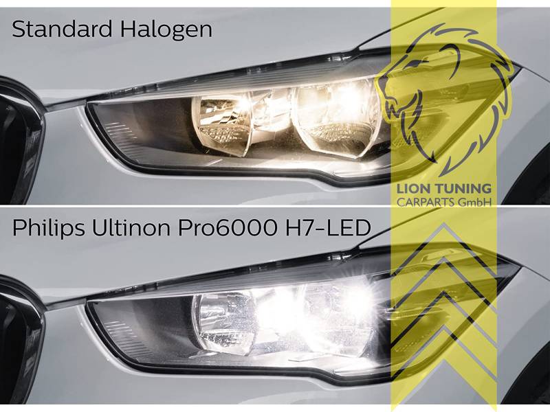 Philips Ultinon Pro6000 Standard H7 LED Audi A3 (8P/8PA)) mit
