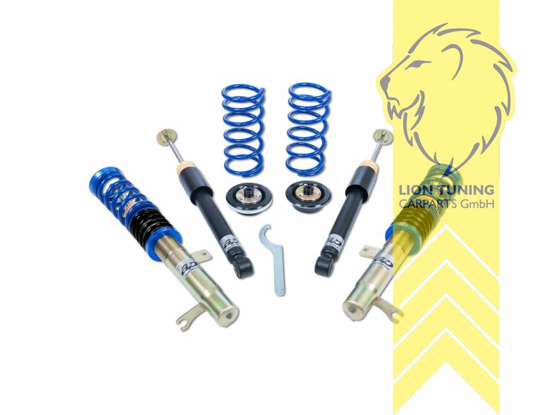 fest, blau, nicht für RS Modelle, nur passend für Frontantrieb, Stahl verzinkt, Eintragungspflichtig / Teilegutachten liegt bei