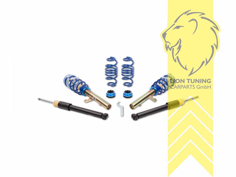 fest, blau, Federbeinklemmdurchmesser VA 50mm, nur für Fahrzeuge mit Mehrlenker-Hinterachse, nur passend für Frontantrieb, Stahl verzinkt, Eintragungspflichtig / Teilegutachten liegt bei