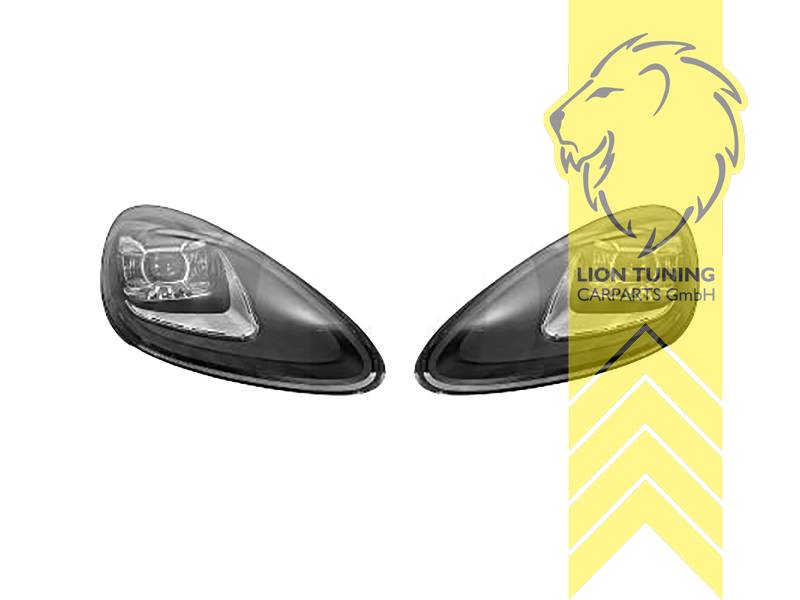 Nur für Fahrzeuge mit werksseitigem AFS. Den Scheinwerfern liegt ein spezifisches AFS Kill Kit bei, sodass keine Fehlermeldung auftritt. Die Funktion entfällt!, LED, schwarz, für Fahrzeuge mit Kurvenlicht, LED Abblendlicht / LED Fernlicht, Eintragungsfrei / mit E-Prüfzeichen, Eintragungsfrei / mit R87 Zulassung als Tagfahrlicht