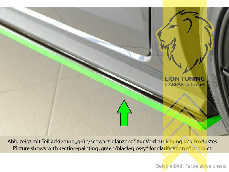 schwarz glänzend, ABS Kunststoff, Eintragungsfrei / mit ABE