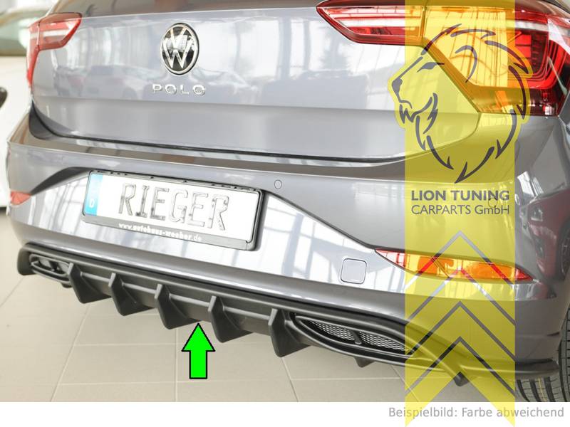 Liontuning - Tuningartikel für Ihr Auto  Lion Tuning Carparts GmbH Rieger  Heckansatz Heckspoiler Diffusor für VW Polo 6R