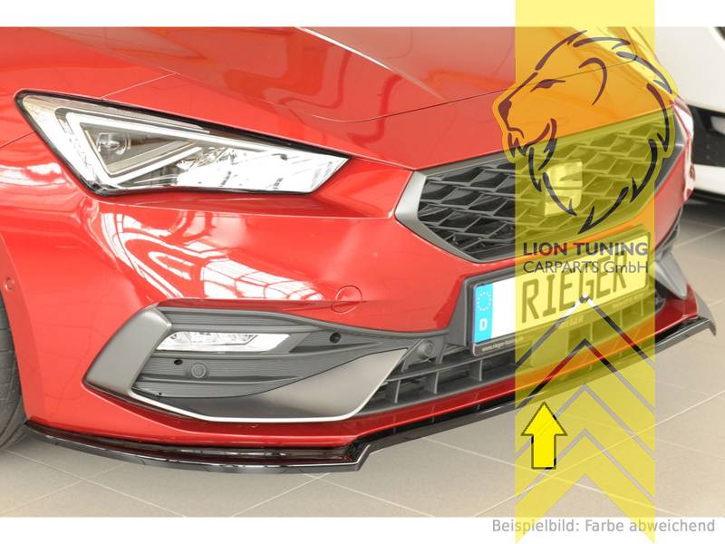 schwarz glänzend, nur passend für FR Stoßstange, ABS Kunststoff, Eintragungsfrei / mit ABE