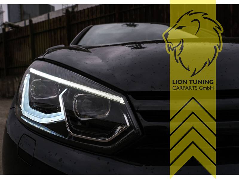 Liontuning - Tuningartikel für Ihr Auto  Lion Tuning Carparts GmbH LED  Rückleuchten VW Golf 5 6 Variant schwarz