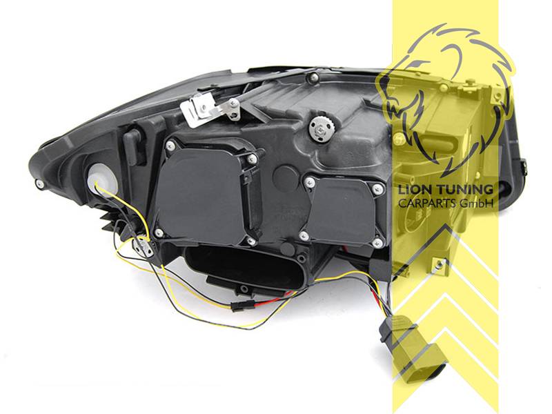 Liontuning - Tuningartikel für Ihr Auto  Lion Tuning Carparts GmbH LED Angel  Eyes Scheinwerfer für BMW E60 Limousine E61 Touring schwarz für AFS