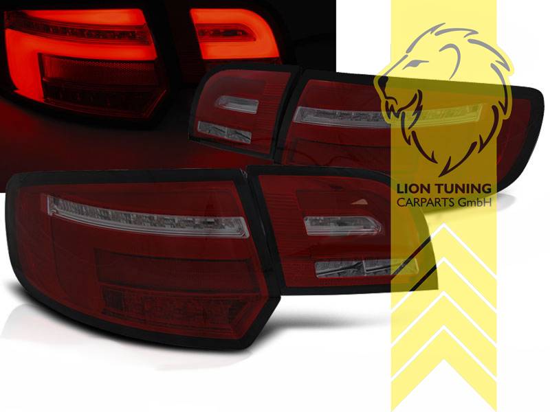 Liontuning - Tuningartikel für Ihr Auto  Lion Tuning Carparts GmbH LED  Rückleuchten Audi A3 8P Sportback schwarz smoke