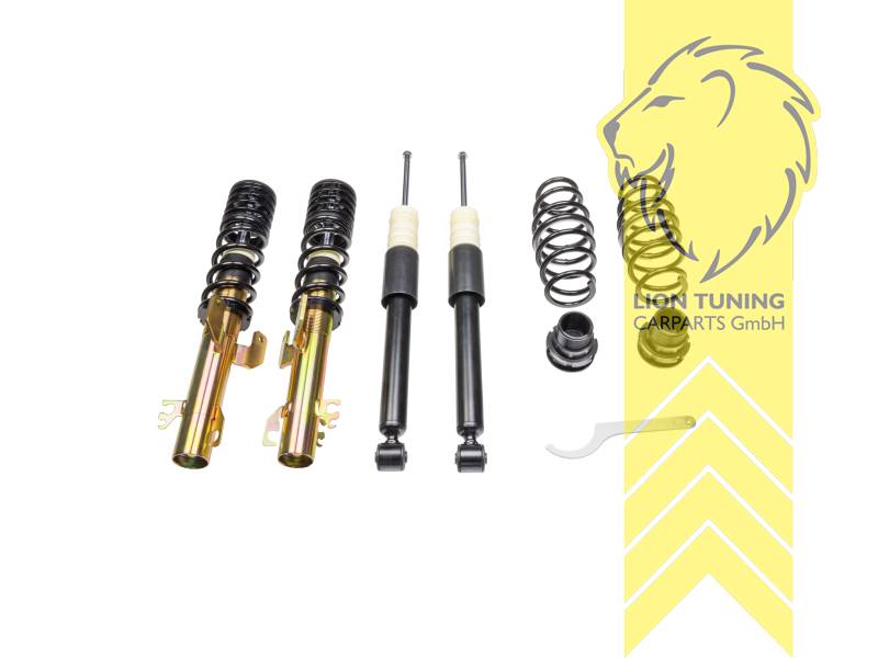 fest, Schwarz, nur für Fahrzeuge ohne Sport Select, Nicht für Fahrzeuge mit elektronischer Dämpferverstellung., Stahl verzinkt, Eintragungspflichtig / Teilegutachten liegt bei