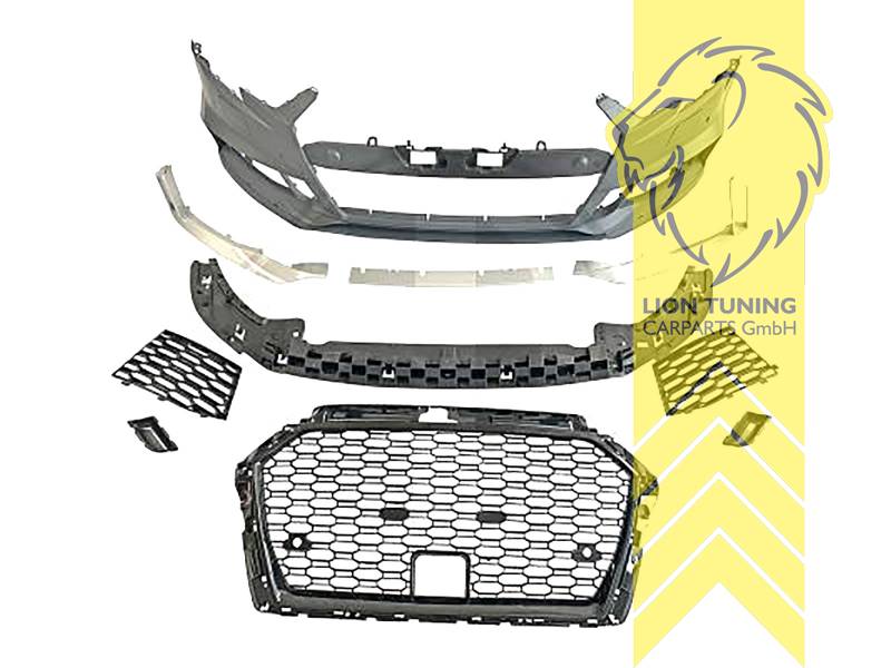 Ersatzteile von äquivalenter Qualität für die Besitzer des Fahrzeugs (entspr. EU-Verordnung 46/2010), PP Kunststoff, grundiert, für Fahrzeuge mit PDC, für Fahrzeuge mit Radar (ACC), für Fahrzeuge mit oder ohne SRA, Eintragungsfrei / mit ABE