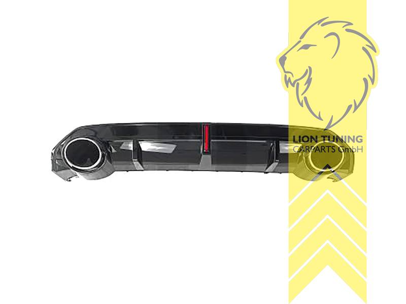 blau, schwarz glänzend, nur passend für Modelle mit S-Line, PP Kunststoff, Eintragungsfrei / als Ersatzteil verwendbar