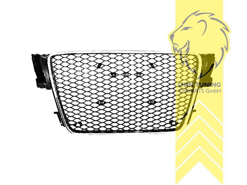 schwarz/silber, nur passend für S-Line / S-Modelle, Auch passend für RS, für Fahrzeuge mit PDC, Passend für alle Ausstattungsvarianten, ABS Kunststoff, Eintragungsfrei / als Ersatzteil verwendbar