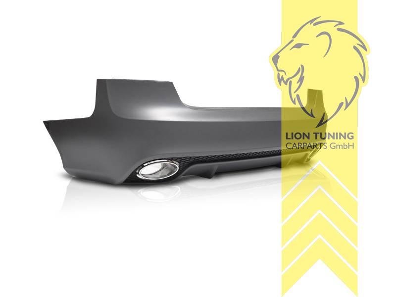 Ersatzteile von äquivalenter Qualität für die Besitzer des Fahrzeugs (entspr. EU-Verordnung 46/2010), PP Kunststoff, grundiert, für Fahrzeuge mit oder ohne PDC - Löcher sind angezeichnet, Eintragungsfrei / mit ABE