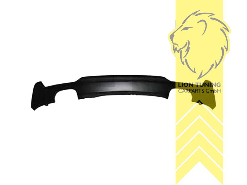 links und rechts für Doppel Endrohr, nur passend für Fahrzeuge mit M-Paket, PP Kunststoff, schwarz - lackierfähig, Eintragungsfrei / als Ersatzteil verwendbar