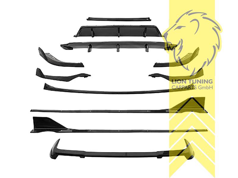 schwarz glänzend, Ersatzteile von äquivalenter Qualität für die Besitzer des Fahrzeugs (entspr. EU-Verordnung 46/2010), PP Kunststoff