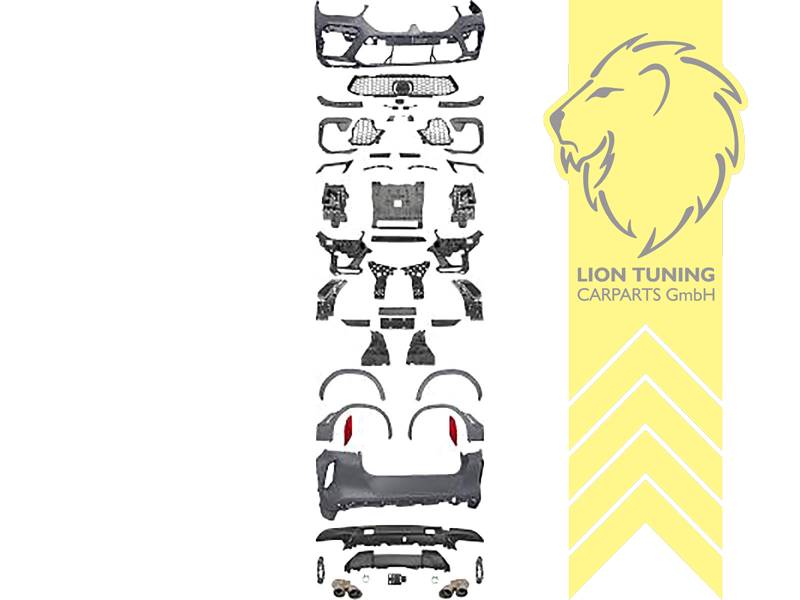 Ersatzteile von äquivalenter Qualität für die Besitzer des Fahrzeugs (entspr. EU-Verordnung 46/2010), PP Kunststoff, grundiert, für Fahrzeuge mit PDC