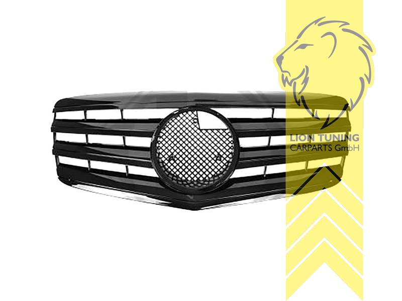 Original Mercedes Emblem wird übernommen, schwarz glänzend, ABS Kunststoff, Eintragungsfrei / als Ersatzteil verwendbar