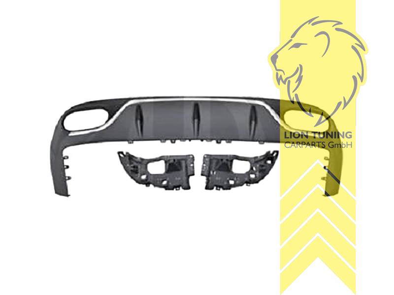 links und rechts, nicht passend für AMG Line!, PP Kunststoff, schwarz - lackierfähig, Eintragungsfrei / als Ersatzteil verwendbar