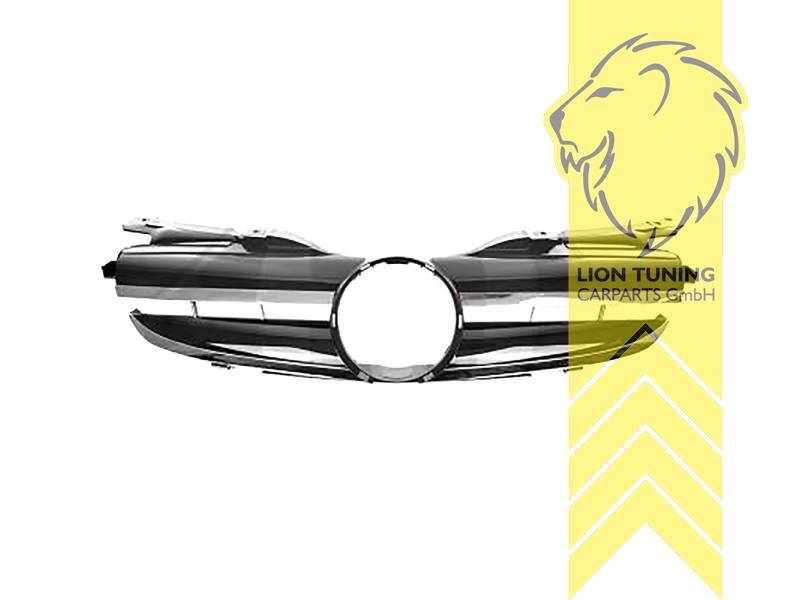 Original Mercedes Emblem wird übernommen, schwarz/chrom, ABS Kunststoff, Eintragungsfrei / als Ersatzteil verwendbar