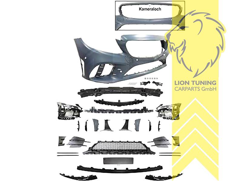Ersatzteile von äquivalenter Qualität für die Besitzer des Fahrzeugs (entspr. EU-Verordnung 46/2010), für Fahrzeuge mit Kamera-System, PP Kunststoff, grundiert, für Fahrzeuge mit PDC, Eintragungsfrei / mit ABE