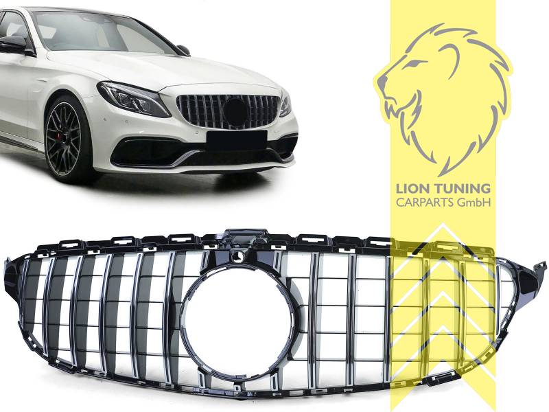 Original Mercedes Emblem wird übernommen, schwarz/chrom, Auch passend für Fahrzeuge mit Fahrassistenzsystem, ABS Kunststoff, Eintragungsfrei / als Ersatzteil verwendbar