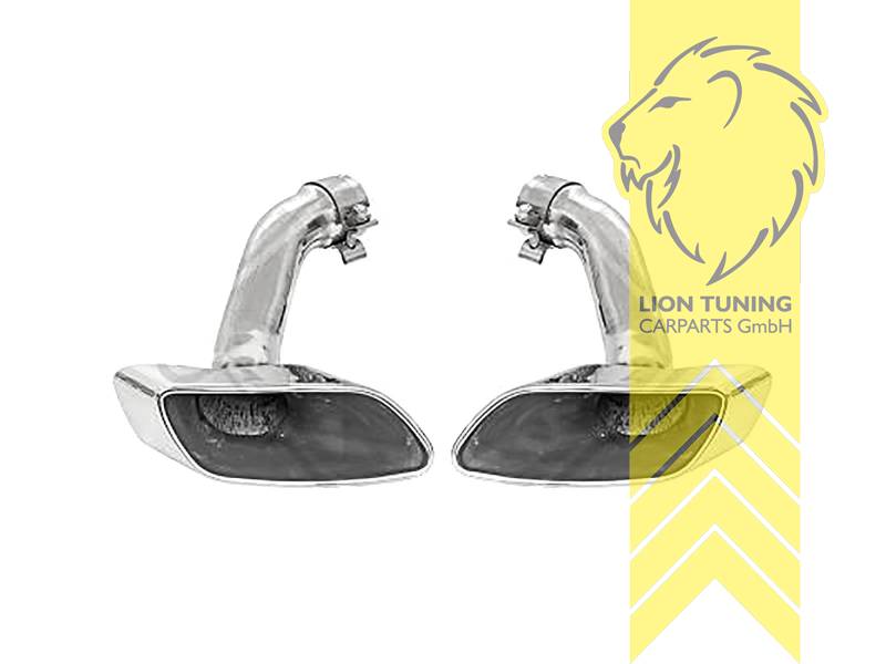 Endrohr duplex, chrom, Edelstahl