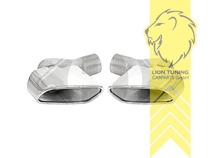 Endrohr duplex, chrom, Edelstahl