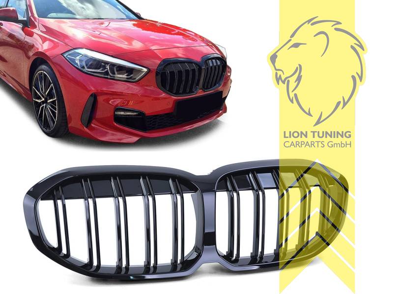 Liontuning - Tuningartikel für Ihr Auto  Lion Tuning Carparts GmbH  Sportgrill Kühlergrill BMW 1er F20 F21 schwarz glänzend