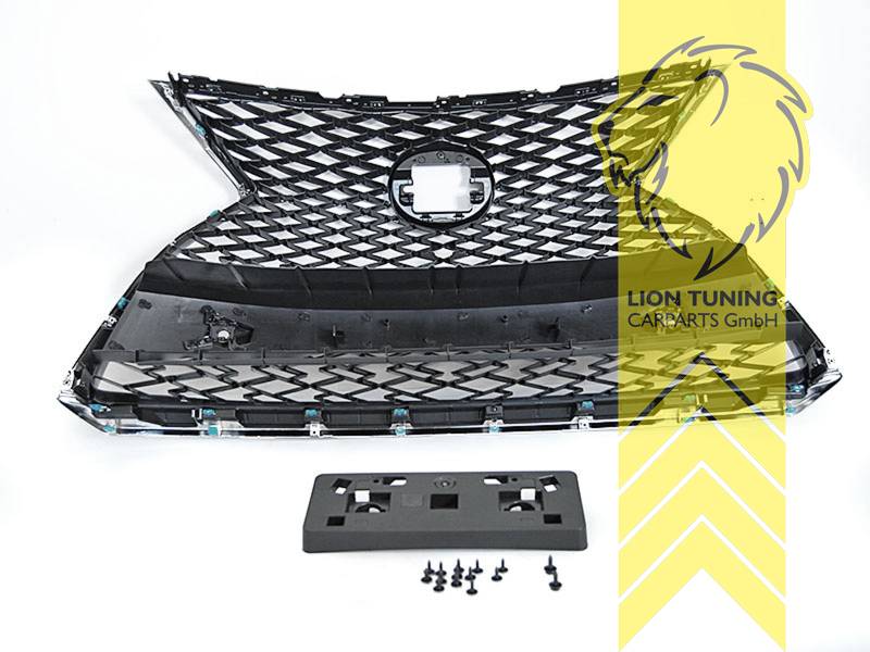Liontuning - Tuningartikel für Ihr Auto  Lion Tuning Carparts GmbH  Sportgrill Kühlergrill für Lexus RX 350 schwarz glänzend Sport Style