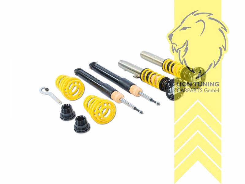 ST XTA ( Härteverstellbar mit Stützlager ), gelb, Bei Einbau mit serienmäßigen Rad-/Reifenkombinationen sind evtl. Spurverbreiterungen erforderlich., Stahl verzinkt, Eintragungspflichtig / Teilegutachten liegt bei