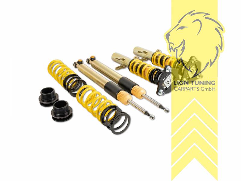 Bei Fahrzeugen die mit elektronischer Dämpferregelung ausgerüstet sind ist diese gemäß der Anleitung stillzulegen. Elektroniksatz zur Stilllegung KW Nr. 68511079., ST XTA Plus 3 ( Härteverstellbar mit Stützlager ), gelb, Stahl verzinkt, Eintragungspflichtig / Teilegutachten liegt bei