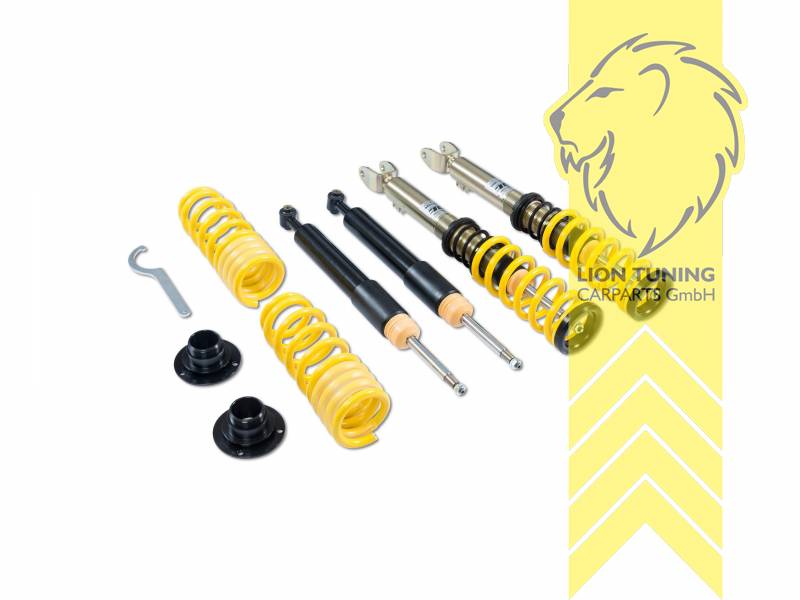 ST X (Mit fester Kennung), gelb, Nicht für Fahrzeuge mit elektronischer Dämpferverstellung., Nicht für Fahrzeuge mit Niveauregulierung, bzw. nur wenn die Niveauregulierung entsprechend eingestellt werden kann., nicht passend für Allrad, Stahl verzinkt, Eintragungspflichtig / Teilegutachten liegt bei