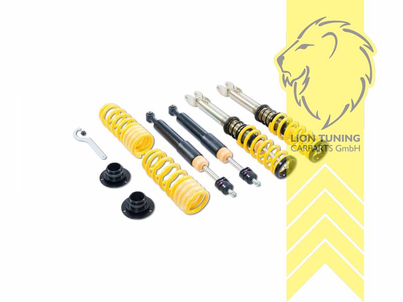 ST XA (mit Härteverstellung), gelb, Nicht für Fahrzeuge mit elektronischer Dämpferverstellung., Nicht für Fahrzeuge mit Niveauregulierung, bzw. nur wenn die Niveauregulierung entsprechend eingestellt werden kann., Stahl verzinkt, Eintragungspflichtig / Teilegutachten liegt bei