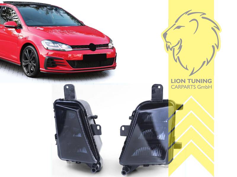 Liontuning - Tuningartikel für Ihr Auto  Lion Tuning Carparts GmbH LED  Nebelscheinwerfer VW Golf 7 Limousine Variant chrom GTI Optik