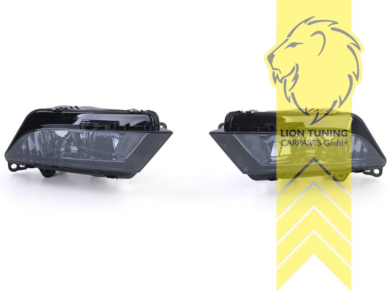 Liontuning - Tuningartikel für Ihr Auto  Lion Tuning Carparts Gmbh  Nebelscheinwerfer für Audi A4 B8 8K Limousine Avant schwarz smoke