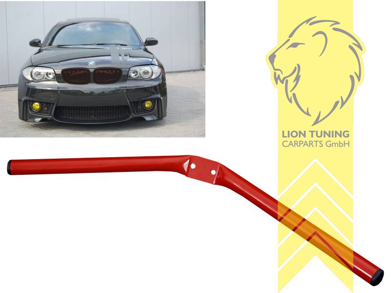 Liontuning - Tuningartikel für Ihr Auto  Lion Tuning Carparts GmbH  Sportgrill Kühlergrill BMW 1er E81 E82 E87 E88 3er E90 E91 E92 E93 rot